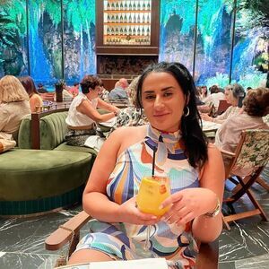 Printed halter mini dress